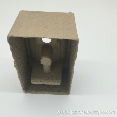 Green environment-friendly gray paper pulp tray